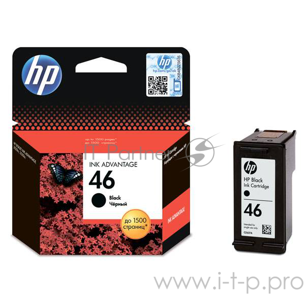 Картридж HP 46 CZ637AE (черный) для Deskjet Ink Advantage 2020hc/2520hc