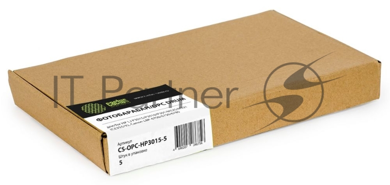 Фотобарабан OPC Cactus CS-OPC-HP3015-5 монохромный (принтеры и МФУ) для HP LJ P3015/P3010/P301/M525/