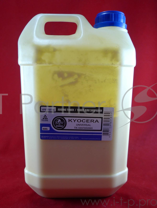 Тонер для Kyocera Universal (TK-590/540/550/560/570/580/89 Yellow (кан. 1кг) B&W Premium фас. Россия