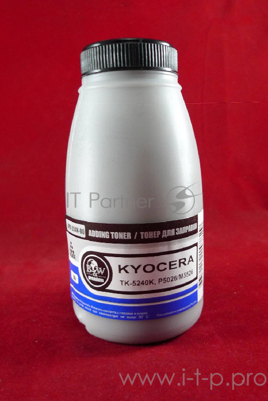 Тонер для Kyocera TK-5240K, P5026/M5526 Black (фл. 80г) 4K B&W Premium фас. Россия