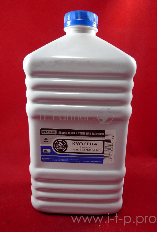 Тонер для Kyocera TK-4105 Taskalfa-1800/1801/2200 (кан. 870г) B&W Premium (Tomoegawa) фас. Россия