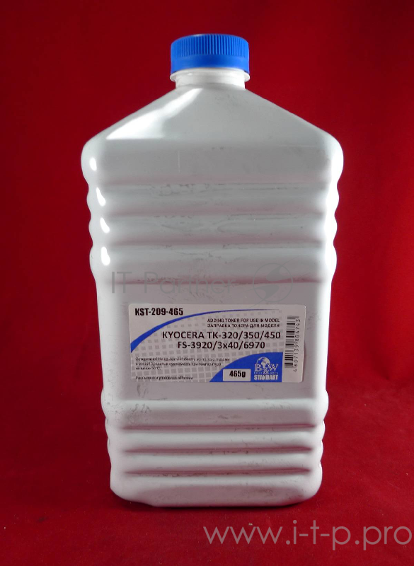 Тонер Kyocera TK-320/350/450 FS-3920/3040/3140/3540/3640/69 (фл. 465г) B&W Standart фас Россия