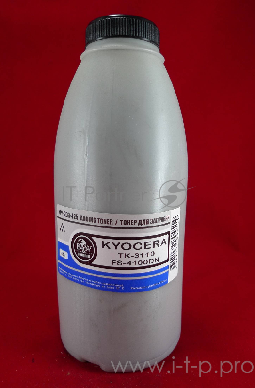 Тонер для Kyocera TK-3110, FS-4100DN (фл. 425г) B&W Premium (Tomoegawa) фас. Россия