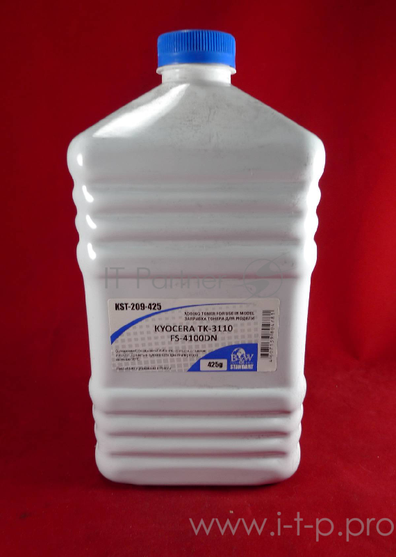 Тонер для Kyocera TK-3110, FS-4100DN (фл. 425г) B&W Standart фас. Россия
