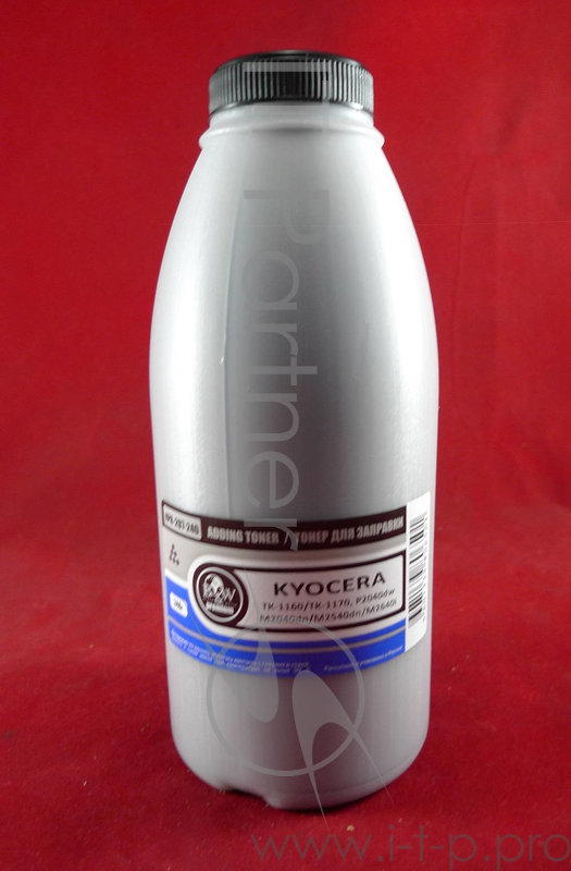 Тонер для Kyocera TK-1160/TK-1170, P2040d/P2040dw/M2040dn/M2540dn (фл. 240г) B&W Premium (Mitsubishi) фас. Россия