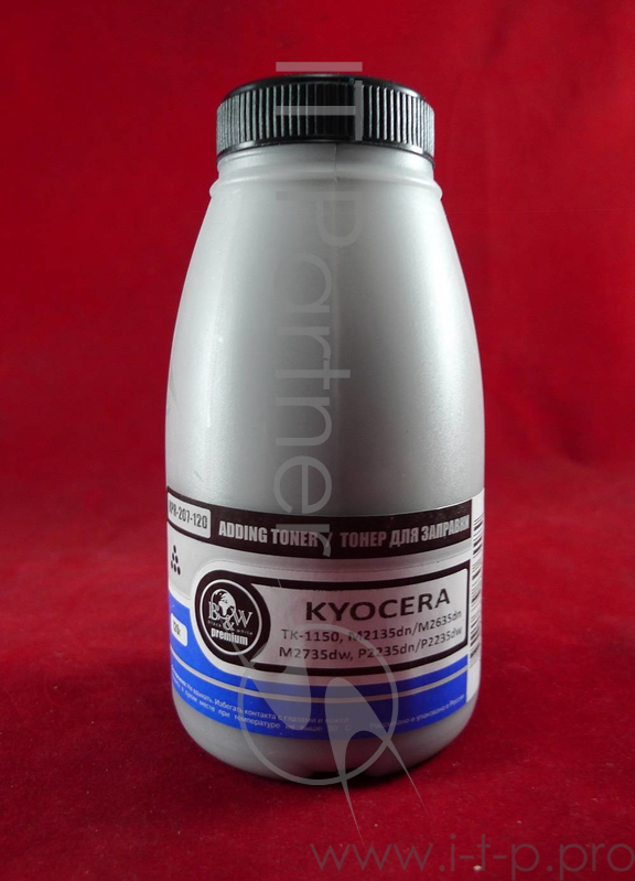 Тонер для Kyocera TK-1150, M2135dn/M2635dn/M2735dw, P2235dn/P2235dw (фл. 120г) B&W Premium (Mitsubis