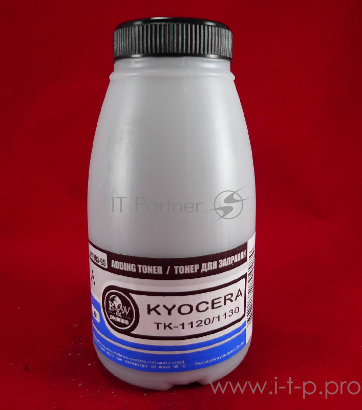 Тонер для Kyocera TK-1120, FS-1060DN/1025MFP/1125MFP (фл. 95г) B&W Premium (Tomoegawa) фас. Россия