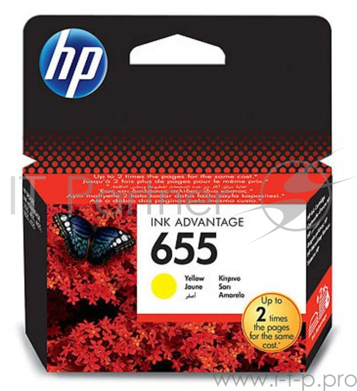 Картридж HP 655 CZ112AE (желтый) для Deskjet Ink Advantage 3525/4615/4625/5525/6525