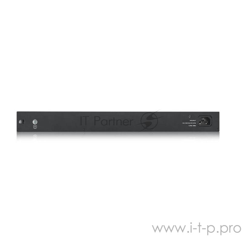 Сетевое оборудование ZYXEL GS1920-24V2-EU0101F Гибридный Smart коммутатор Zyxel Nebula Flex GS1920-24v2, 24xGE, 4xCombo (SFP/RJ-45), бесшумный (без вентилятора), автономное/облачное управл.