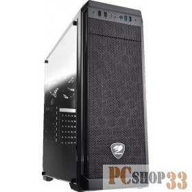 Корпус Cougar 385NC10.0006 Корпус MX330-G, без БП, большое боковое окно из закалённого стекла, чёрный, ATX 440466