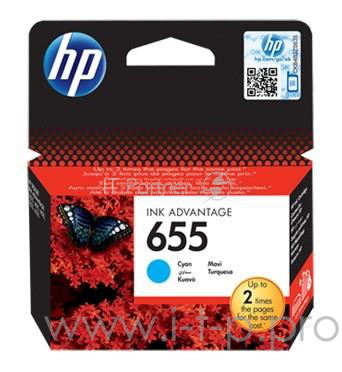 Картридж HP 655 CZ110AE (голубой) для Deskjet Ink Advantage 3525/4615/4625/5525/6525