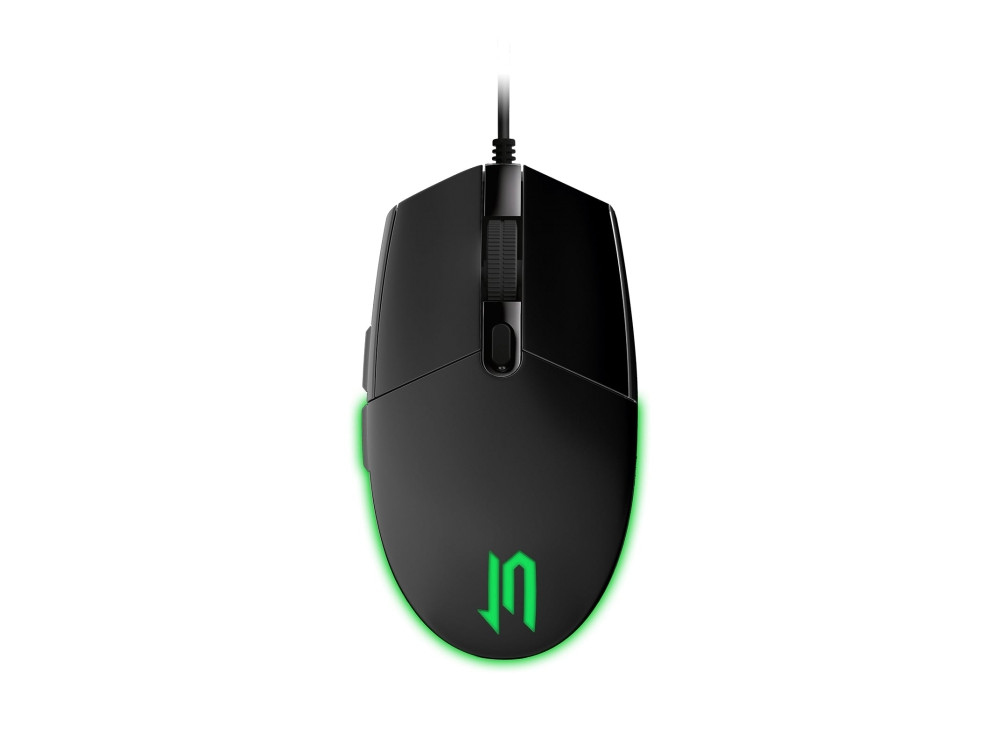 Проводная мышь Jet.A OM-U55 LED чёрная (800/1200/1600/2400dpi, 5 кнопок, LED-подсветка, USB)