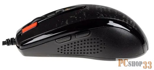 Мышь A4 V-Track F5 черный/рисунок лазерная (3000dpi) USB игровая (6but)