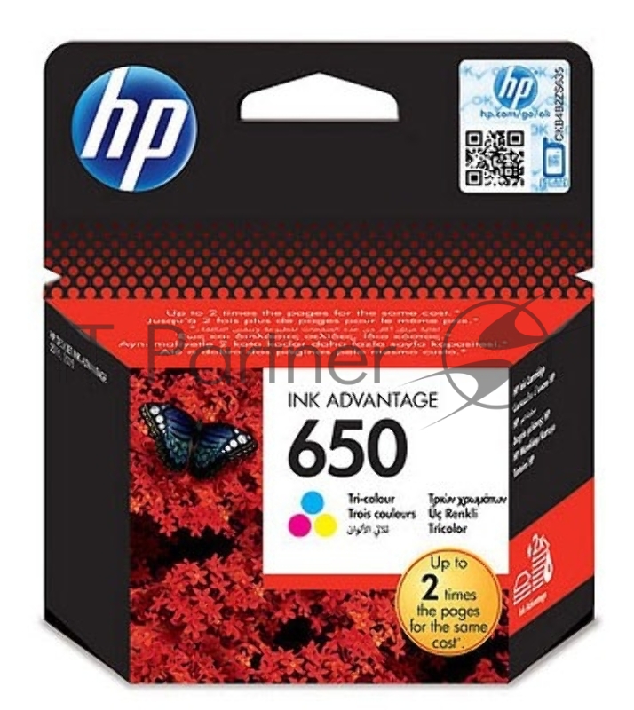 Картридж HP 650 CZ102AE (трехцветный) для Deskjet Ink Advantage 2515/3515