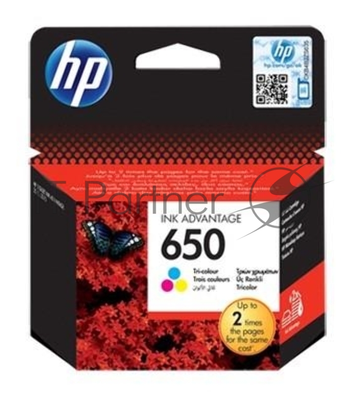 Картридж HP 650 CZ102AE (трехцветный) для Deskjet Ink Advantage 2515/3515