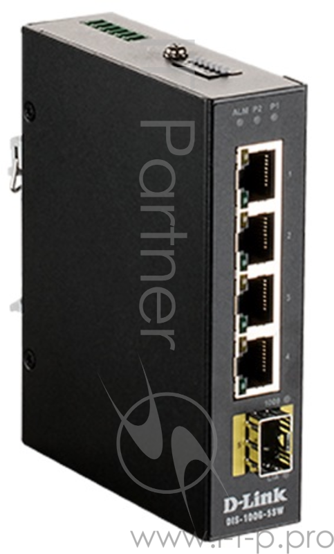 Коммутатор D-Link DIS-100G-5SW/A1A Промышленный неуправляемый коммутатор с 4 портами 10/100/1000Base