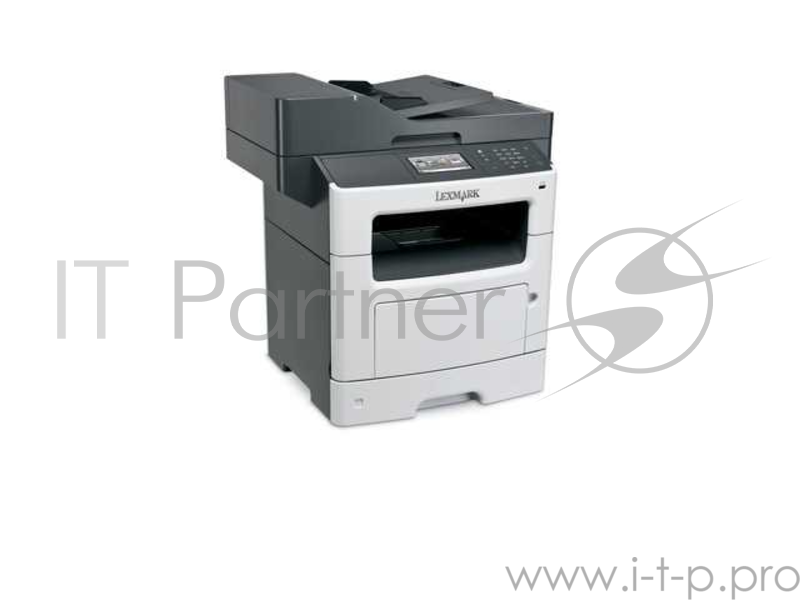 МФУ Lexmark MX511de A4, лазерный, принтер + сканер + копир + факс, ЖК, бело-чёрный (USB2.0, LAN)
