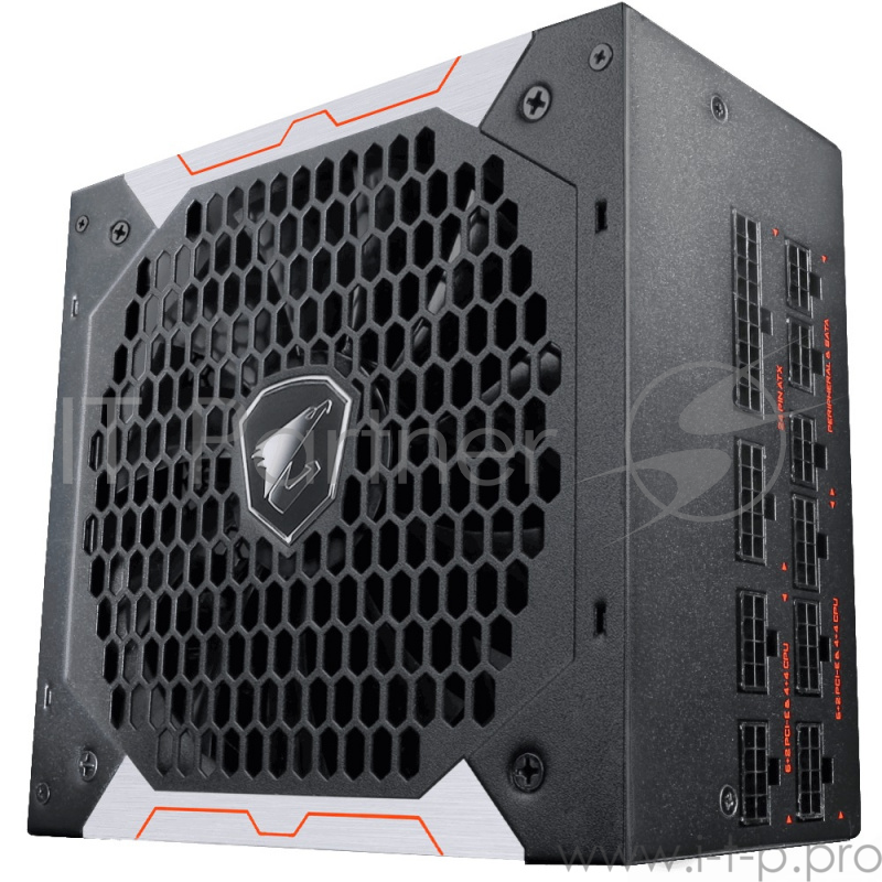 Блок питания 850Вт GIGABYTE AORUS P850W GP-AP850GM ATX12V V2.31 (20/24+4/8+6/8pin, вентилятор d135мм) + кабель питания EURO