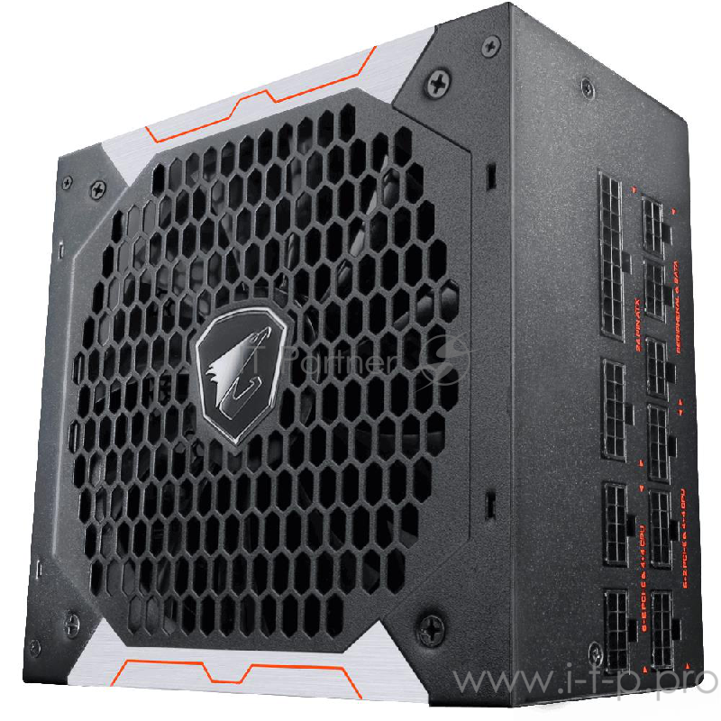 Блок питания 850Вт GIGABYTE AORUS P850W GP-AP850GM ATX12V V2.31 (20/24+4/8+6/8pin, вентилятор d135мм) + кабель питания EURO