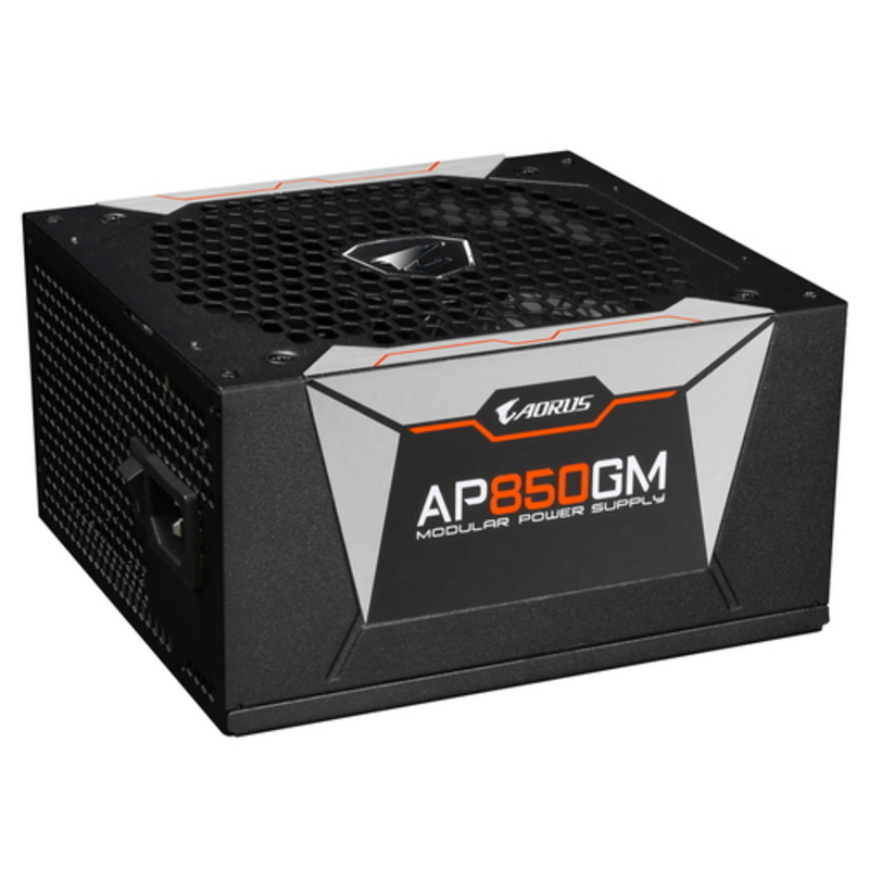 Блок питания 850Вт GIGABYTE AORUS P850W GP-AP850GM ATX12V V2.31 (20/24+4/8+6/8pin, вентилятор d135мм) + кабель питания EURO