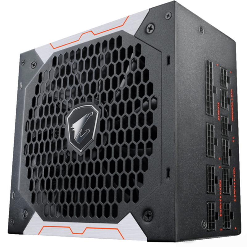Блок питания 750Вт GIGABYTE AORUS P750W GP-AP750GM ATX12V V2.31 (20/24+4/8+6/8pin, вентилятор d135мм) + кабель питания EURO
