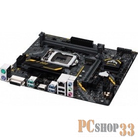 Мат. плата Socket1151 ASUS TUF B360M-E GAMING (iB360, 2xDDR4, M.2, SATA III, PCI-E, DVI, HDMI, 1Гбит LAN, USB3.1, mATX)