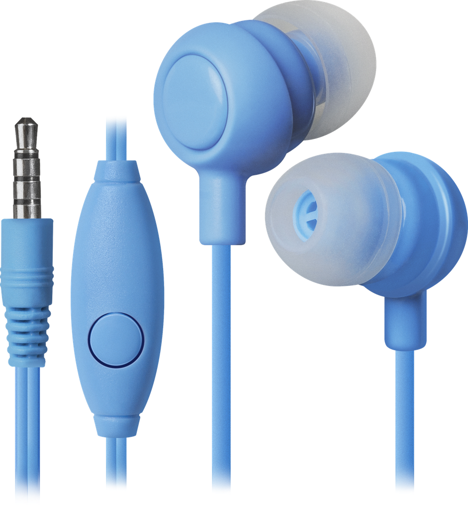 Наушники Defender Pulse 429 синий, вставки