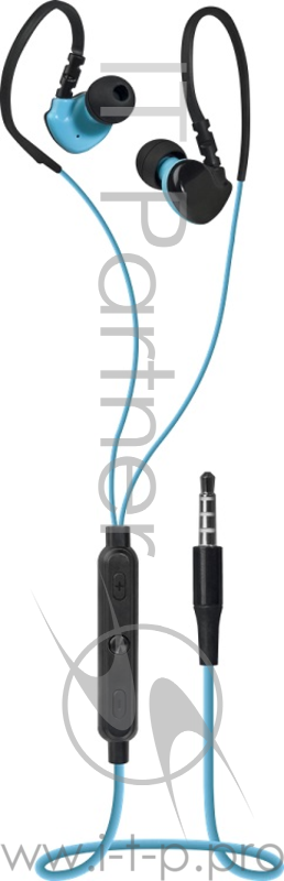 Наушники Defender OutFit W770 черный+голубой, вставки