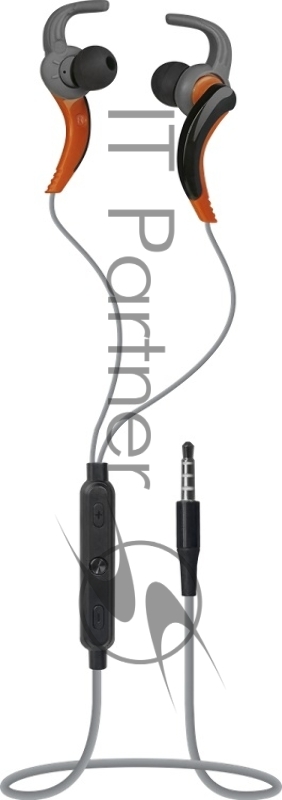 Наушники Defender OutFit W765 серый+оранжевый, вставки