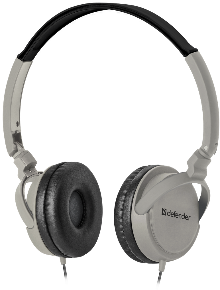 Наушники Defender Accord 160 черный+серый, кабель 1,2 м