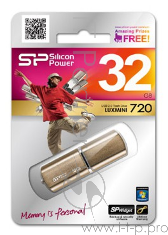 Носитель информации Silicon Power USB Drive 32Gb Luxmini 720 SP032GBUF2720V1Z {USB2.0, Bronze}