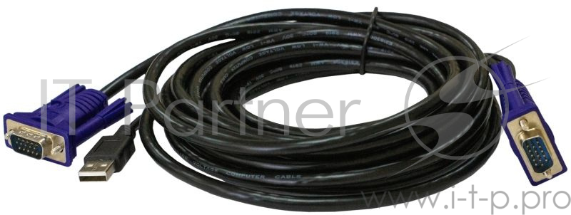 Переключатель D-Link DKVM-CU3/B1A Кабель KVM длиной 3 м с разъемом USB