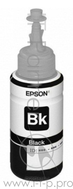 Картридж струйный Epson T6641 (C13T66414A) черный, (чернила, банка 70 мл.), для L100/L110/L120/L132/ L200/L210/L222/ L300/L312/L350/L355/L362/L366/ L456/L550/L555/L1300