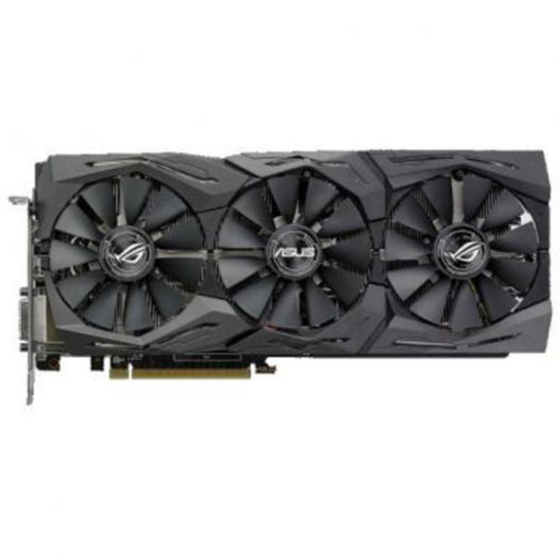 Видеокарта ASUS Radeon RX 580 8ГБ ROG-STRIX-RX580-O8G-GAMING (Radeon RX 580, DDR5, DVI, 2xHDMI, 2xDP) (PCI-E)