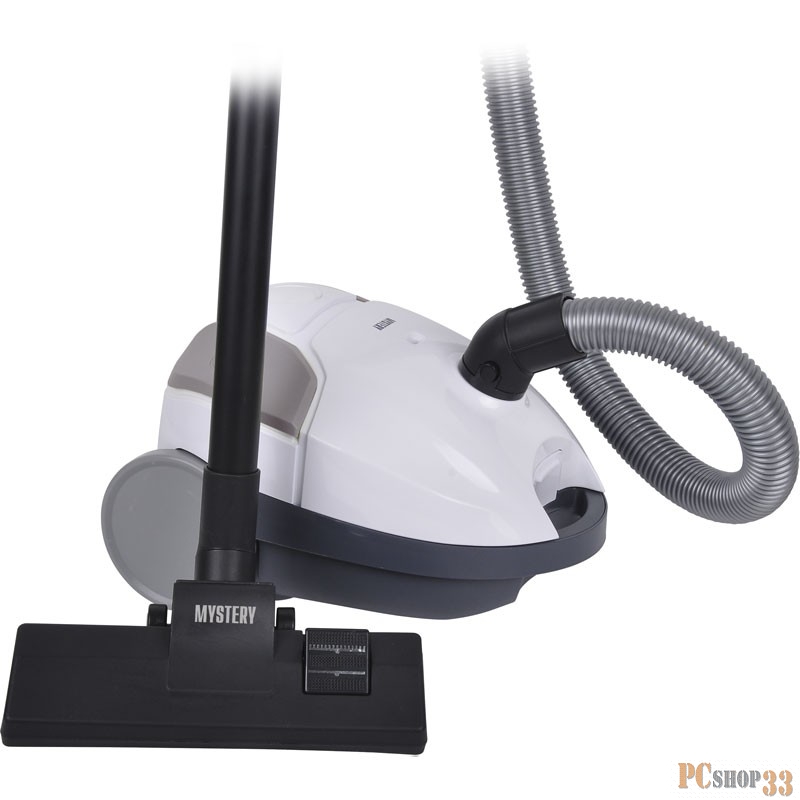 Пылесос Пылесосы MYSTERY MVC-1116 grey, 1500 Вт, сухая, 3 сменных бумажных мешка, регулировка мощности, HEPA фильтр