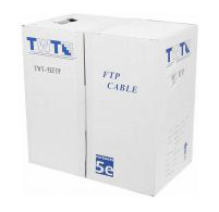 Кабель информационный Lanmaster TWT-5EFTP2-GY кат.5е F/UTP общий экран 2X2 PVC внутренний 305м серый