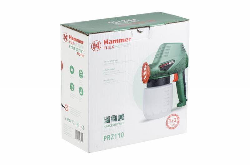 Краскопульт Hammer Flex PRZ110 110Вт бак:800мл 300гр/мин