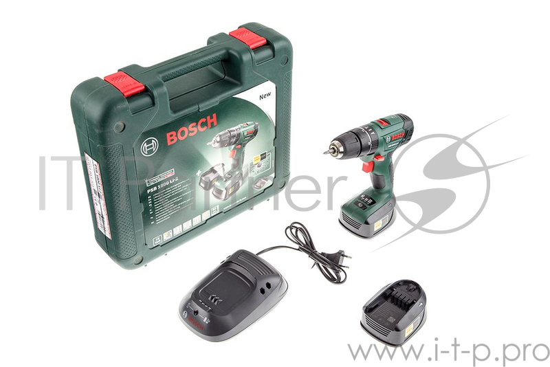 Дрель-шуруповерт ударная Bosch PSB 1800 LI-2 аккум. патрон:быстрозажимной (кейс в комплекте)