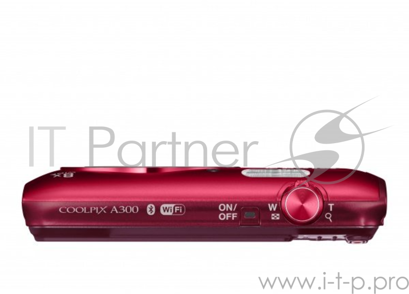 Фотоаппарат Nikon Coolpix A300 Red 20.1Mp, 8x zoom, SD, Wi-Fi, BT, USB, 2.7