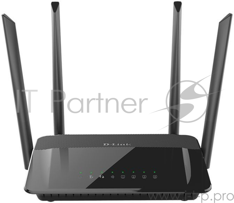 Маршрутизатор беспроводной D-Link DIR-842/RU (DIR-842/RU/R1A) AC1200 10/100/1000BASE-TX черный