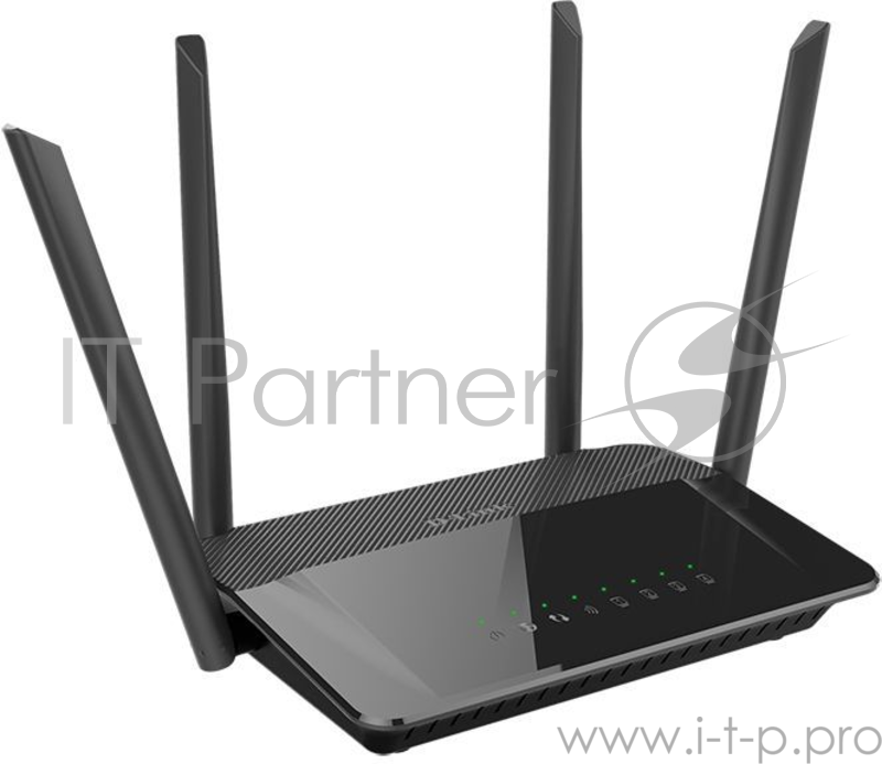 Маршрутизатор беспроводной D-Link DIR-842/RU (DIR-842/RU/R1A) AC1200 10/100/1000BASE-TX черный