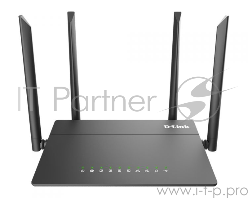 Маршрутизатор беспроводной D-Link DIR-815 (DIR-815/RU/R1A) AC1200 10/100BASE-TX/4G ready черный