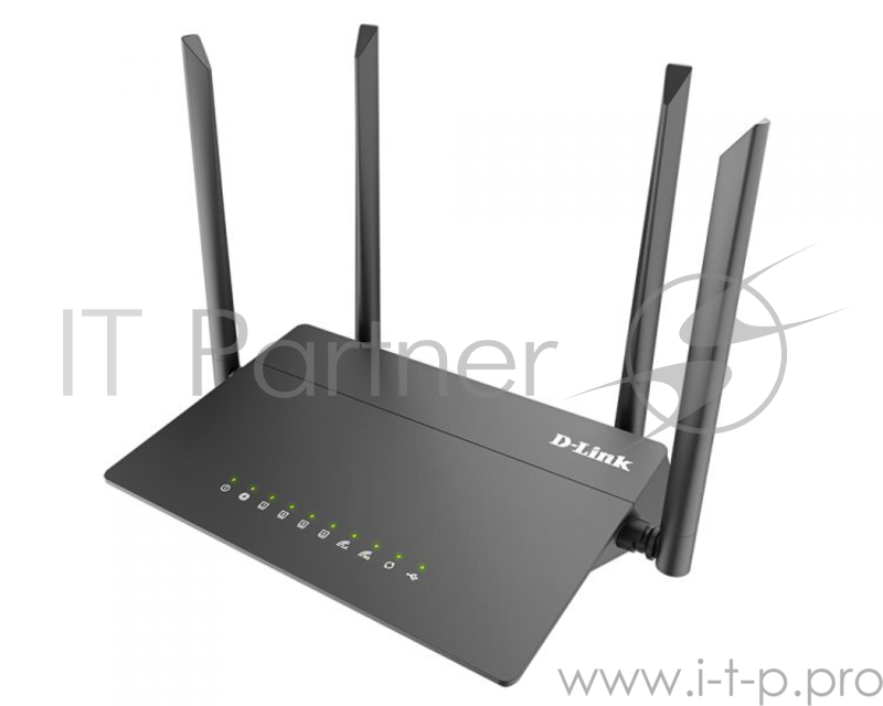 Маршрутизатор беспроводной D-Link DIR-815 (DIR-815/RU/R1A) AC1200 10/100BASE-TX/4G ready черный