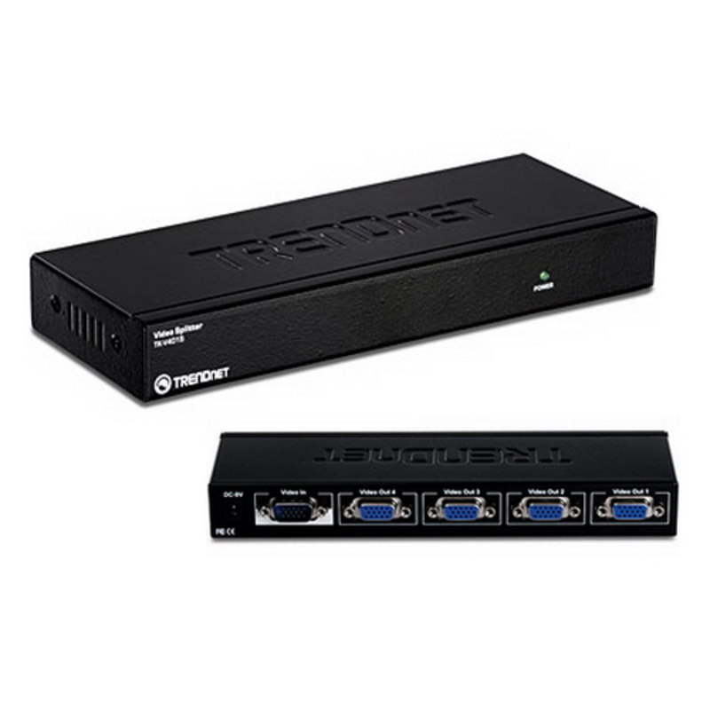 Переключатель KVM Trendnet TK-V401S 4 портовый видео сплиттер