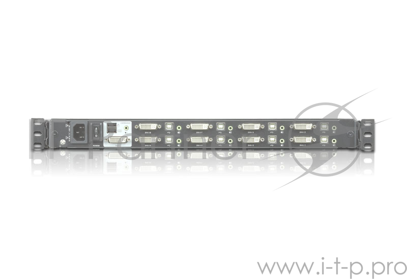 Переключатель KVM ATEN CL6708MW-ATA-RG Single Rail 8-Port DVI FHD LCD KVM Switch