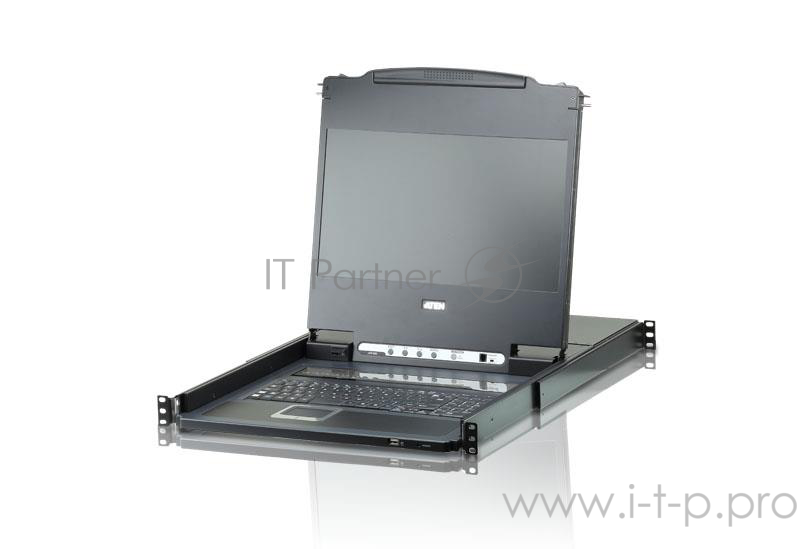 Переключатель KVM ATEN CL6708MW-ATA-RG Single Rail 8-Port DVI FHD LCD KVM Switch