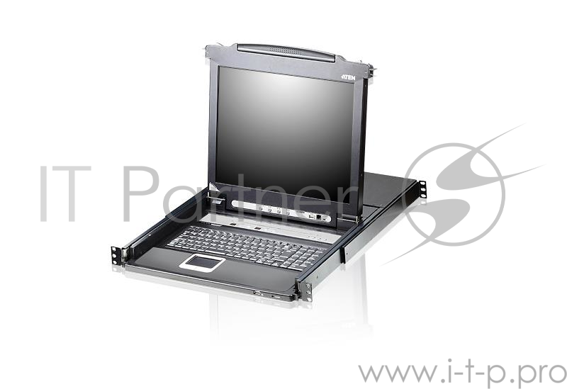 Переключатель KVM ATEN CL5716M-ATA-RG SINGLE RAIL 16P PS/2-USB LCDKVMP 17INCH (CL5716MR).