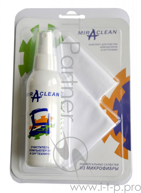 Чистящий набор (салфетки + спрей) Miraclean (24153), Комплект для компьютеров и оргтехники (спрей 95