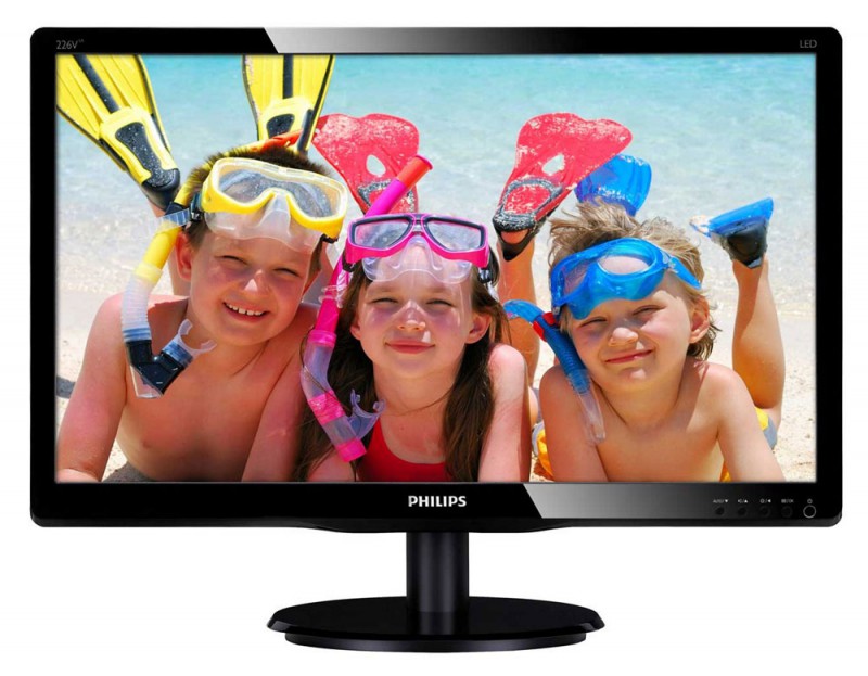 Монитор Philips 21.5 226V4LAB (00/01) черный TN+film LED 5ms 16:9 DVI M/M матовая 250cd 1920x1080 D