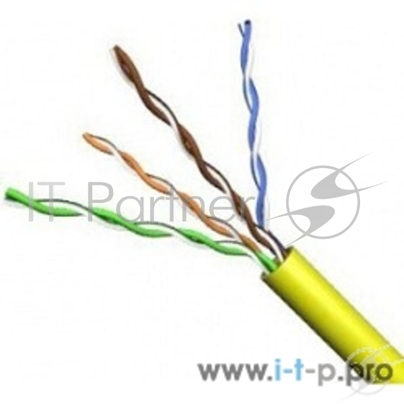 Кабель VCOM UTP 4 пары кат.5е (бухта 305м), желтый p/n:VNC1100-YE